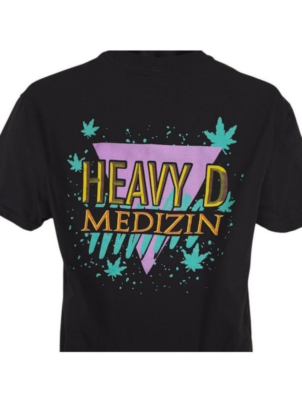Heavy D Medizin T Shirt Mens Size Small Black Cannabis Chem D X Headband